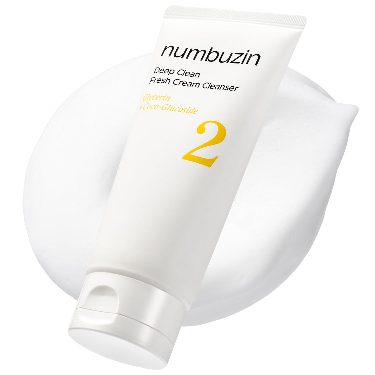 numbuzin No.2 Cleansing Foam | Deep Clean Fresh Cream Cleanser | Foam Cleanser, Gentle Exfoliation