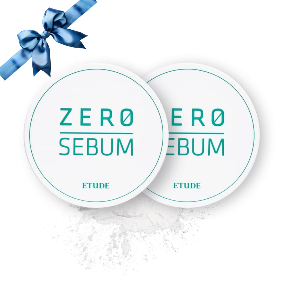 ETUDE Zero Sebum Loose Setting Powder for Oily Skin Duo, 0.14 oz x 2