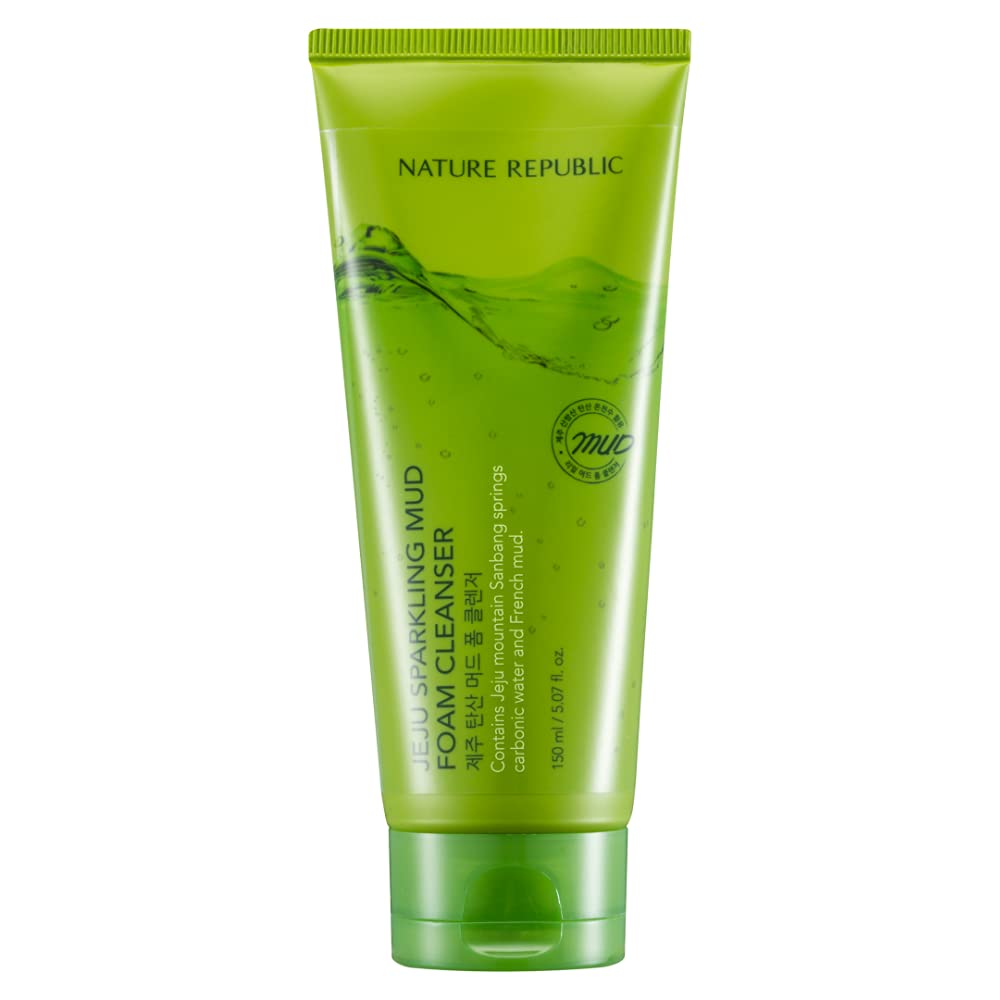 Nature Republic Jeju Sparkling Mud Foam Cleanser, 150 Gram
