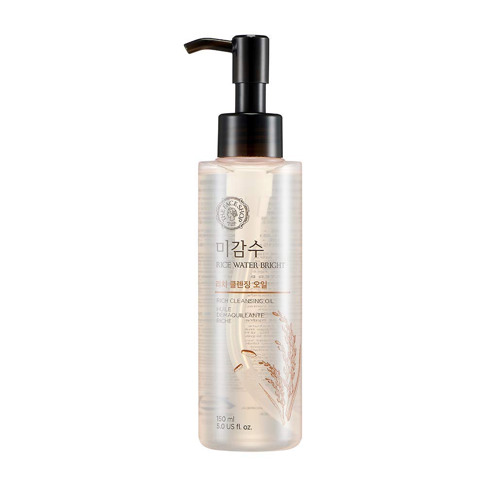 THE FACE SHOP Rice Water Bright Rich Cleansing Oil | Completely Removes Skin Impurities & Deep