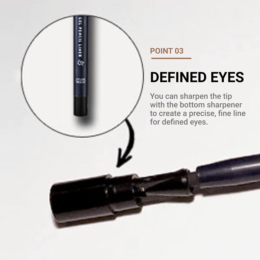 ETUDE Proof 10 Gel Pencil Eyeliner, Black, Waterproof