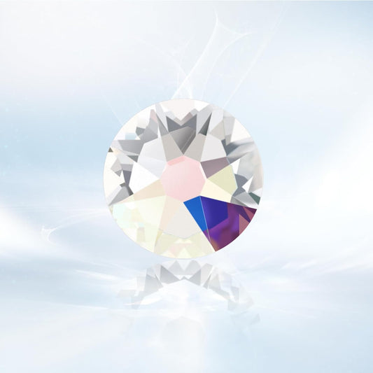 Novani Transparent AB Rhinestones 1440pcs Flat Back Round Rhinestone Style 2088 Sparkly Crystal