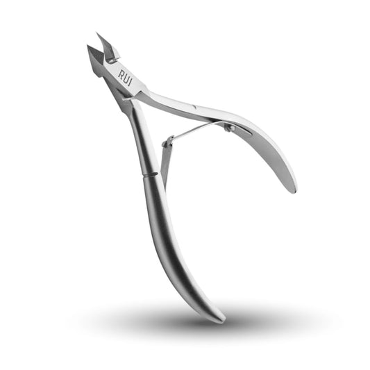 Rui Smiths Professional Cuticle Nippers | Precision Surgical-Grade Stainless Steel Cuticle Trimmer, French Handle, Double Spring, 6mm Jaw (Full Jaw)