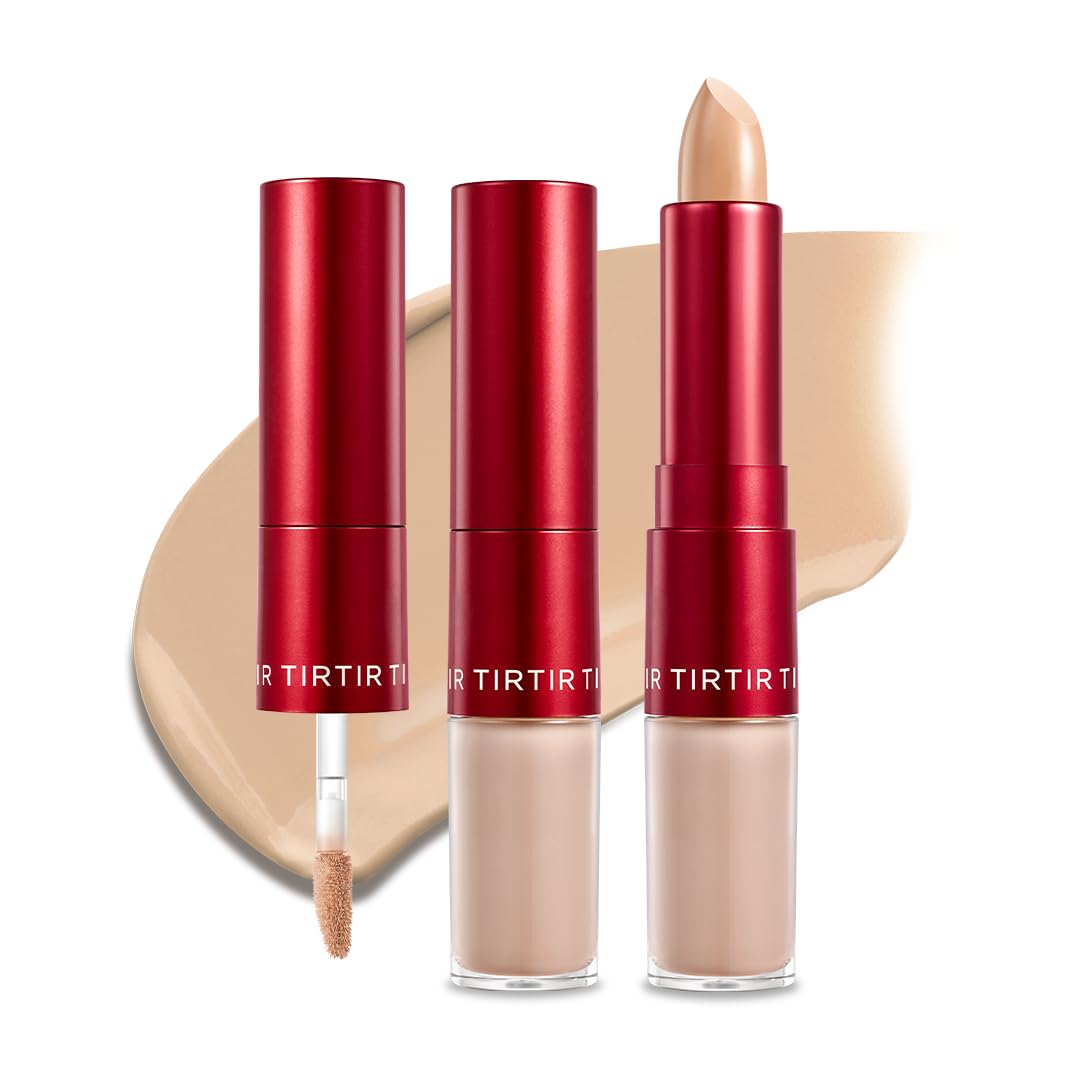 TIRTIR Glide&Hide Blurring Concealer - Creamy texture, Conceals dark circles and wrinkles, Dual