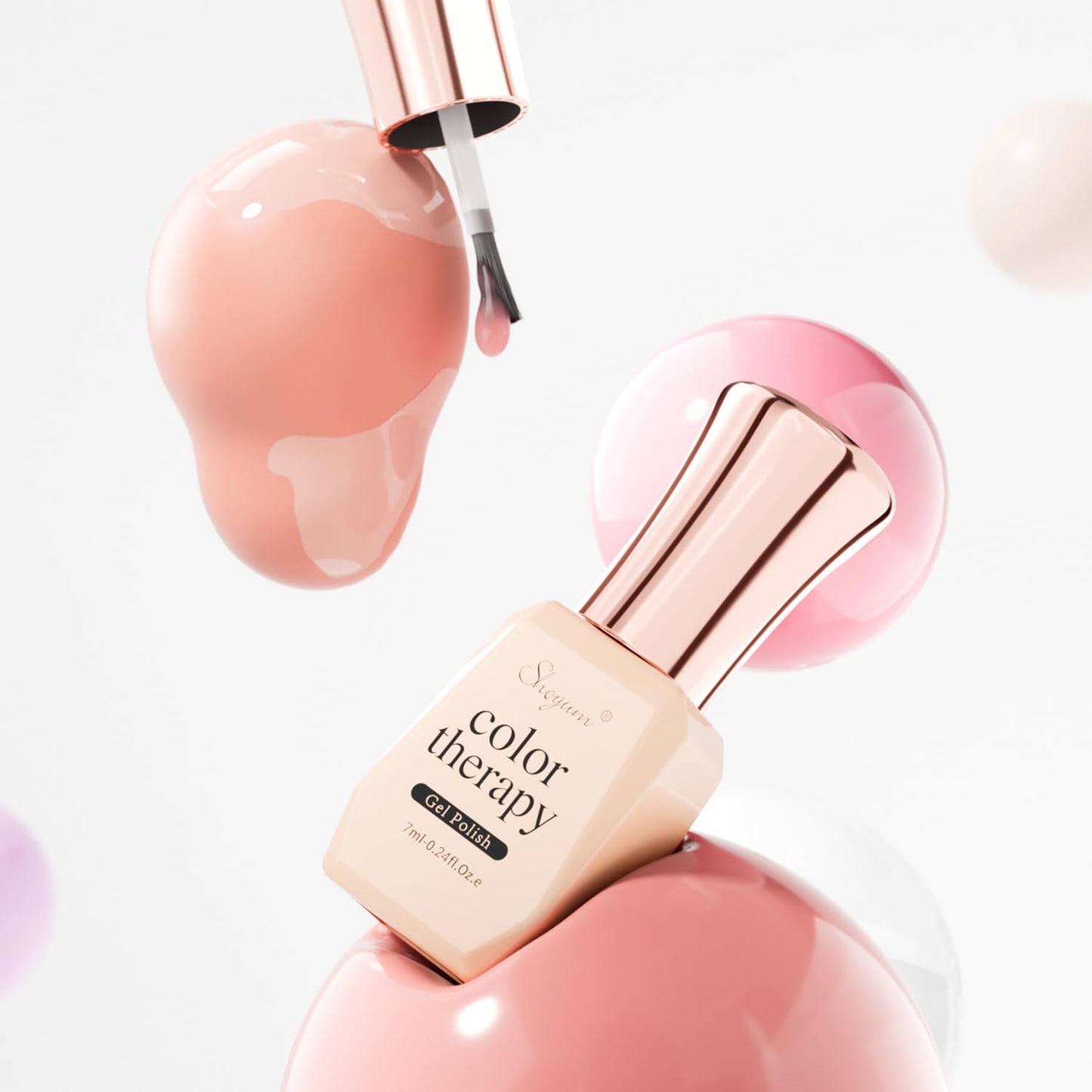 Jelly Pink Gel Nail Polish Set of 10 Colors Nude Gel Polish Kit UV LED Soak Off Nail Polish Gel Home DIY Manicure Nail Art Salon Varnish