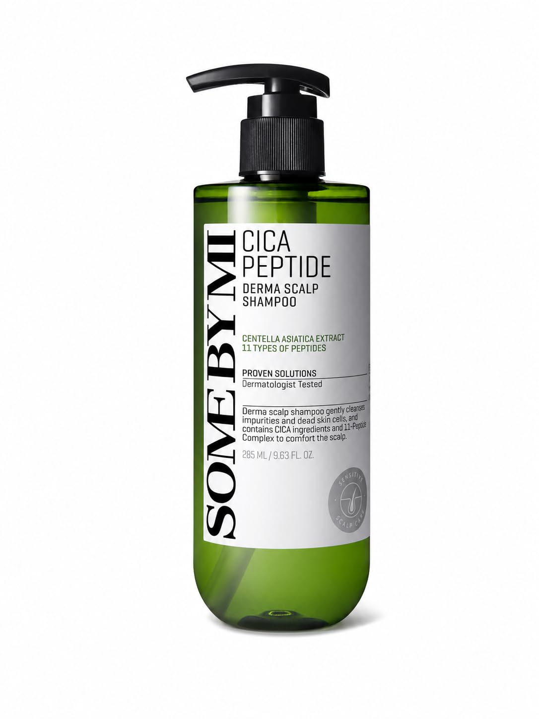 SOME BY MI Cica Peptide Derma Scalp Shampoo 9.63 fl oz – Strengthening Shampoo for Thinning Hair &