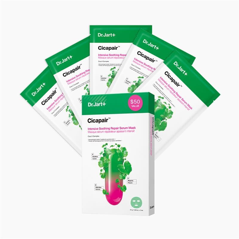 Dr.Jart+ Cicapair Sensitive Skin Serum Korean Face Mask for Redness with Centella Asiatica | Sheet