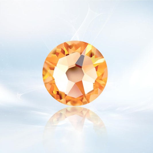 Novani Champagne Rhinestones 1440pcs Flat Back Round Rhinestone Style 2088 Sparkly Crystal