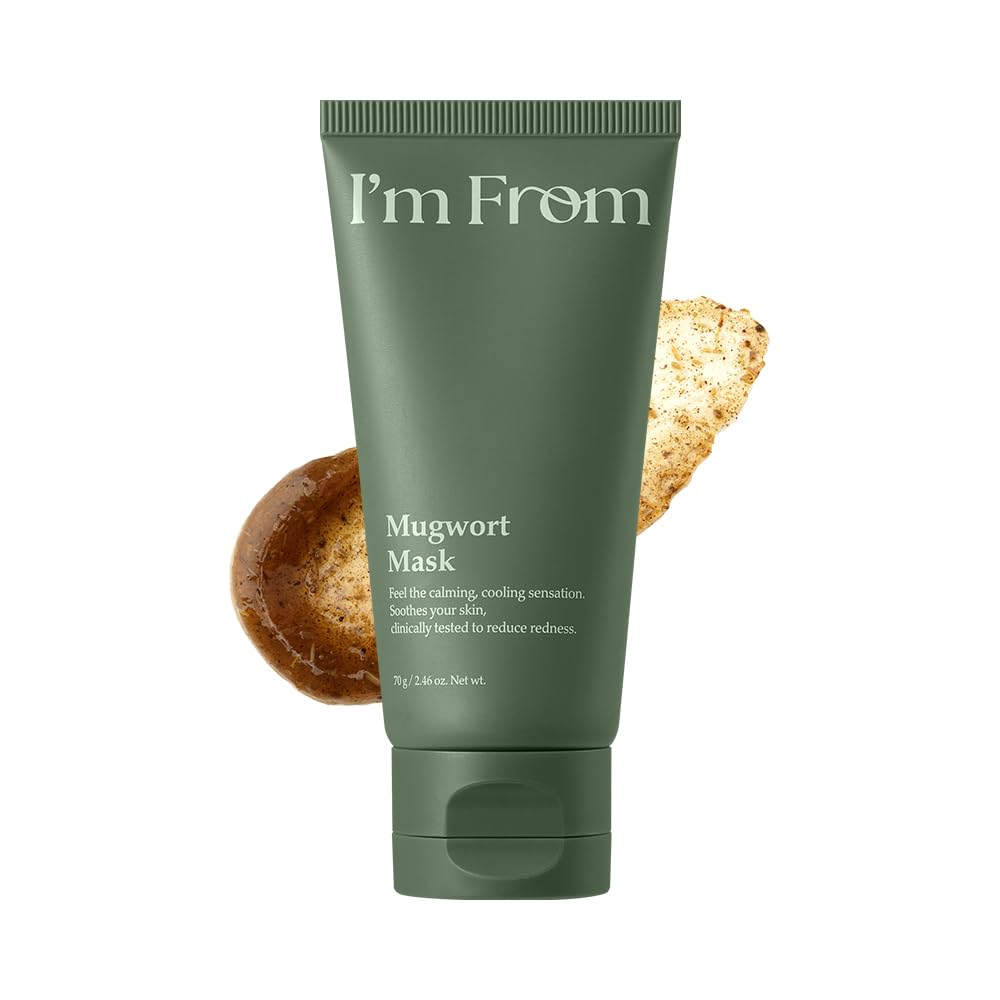 I'm from Mugwort Mask, Wash-Off Calming Face Mask with Mugwort Extract, Cooling & Soothing Care for