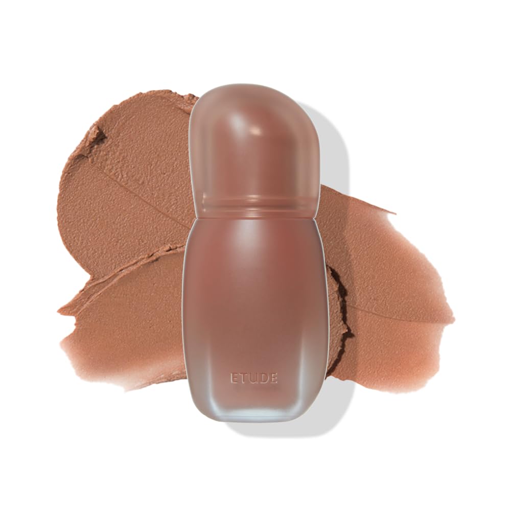 ETUDE Soft Fixing Lip Tint (Caramel MYU) – Blurring Matte Finish, Lightweight Creamy Texture