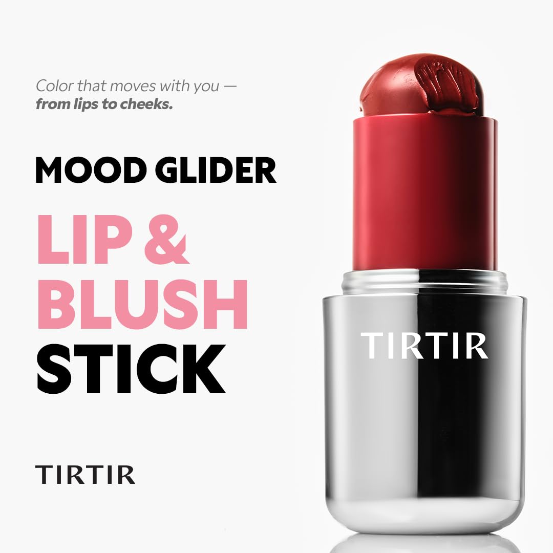 TIRTIR Mood Glider Lip & Blush Stick | Multi Use for Lip and Cheek with Creamy Buildable Texture