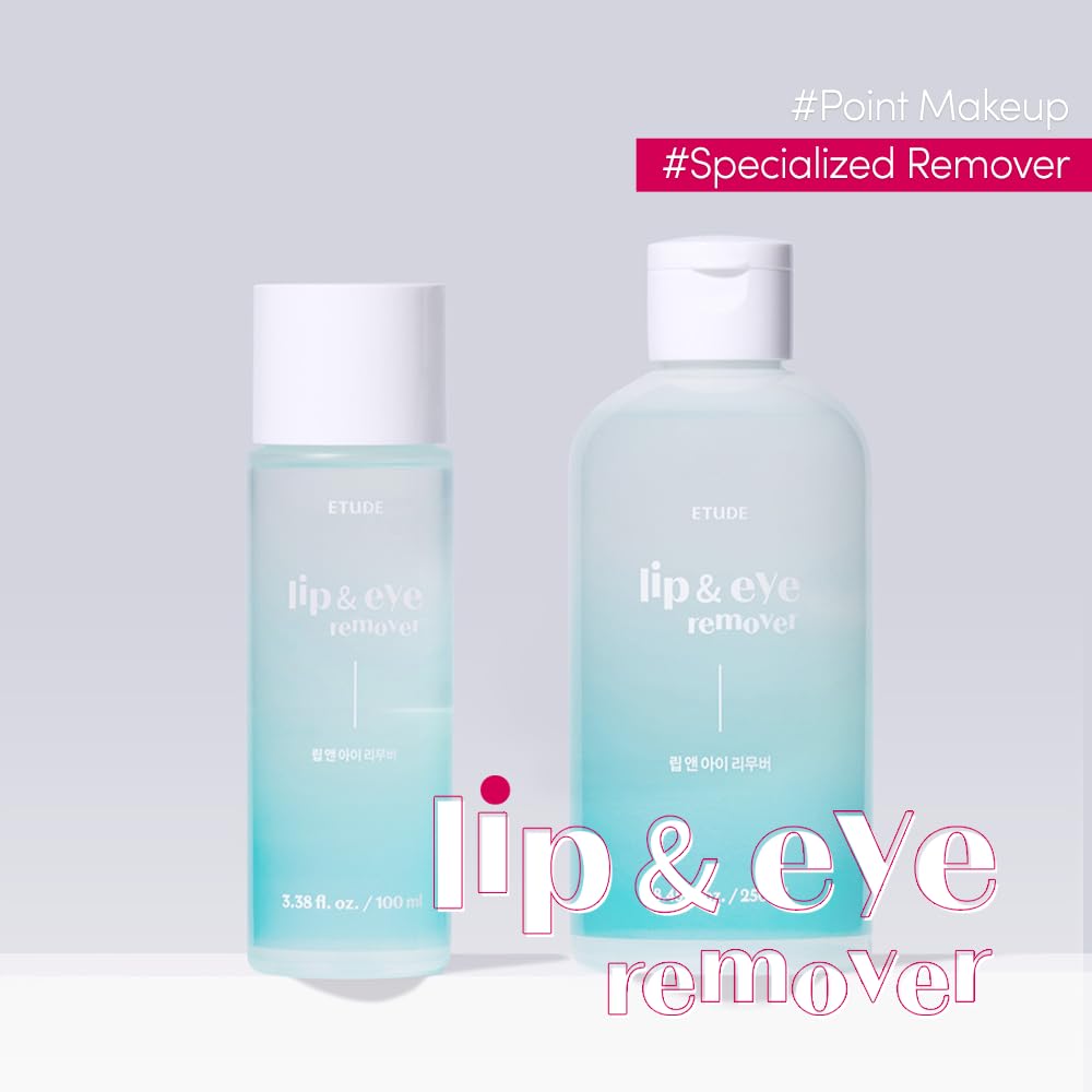 ETUDE Lip&Eye Remover 8.45 fl.oz (250ml) 21AD | Water and Oil Formula for Deep Cleansing |