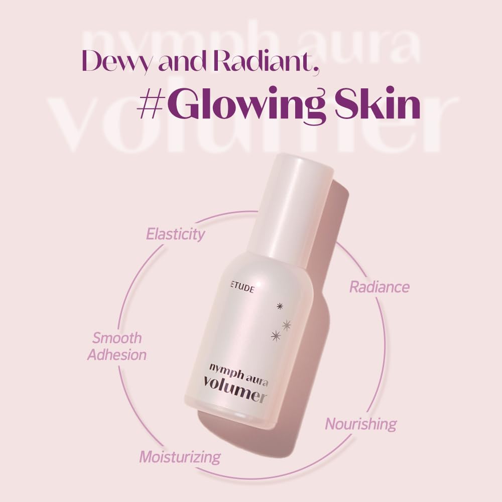 ETUDE Nymph Aura Volumer (0.81Fl Oz) | Face Primer, Korean makeup, Hydrating Radiant Cream