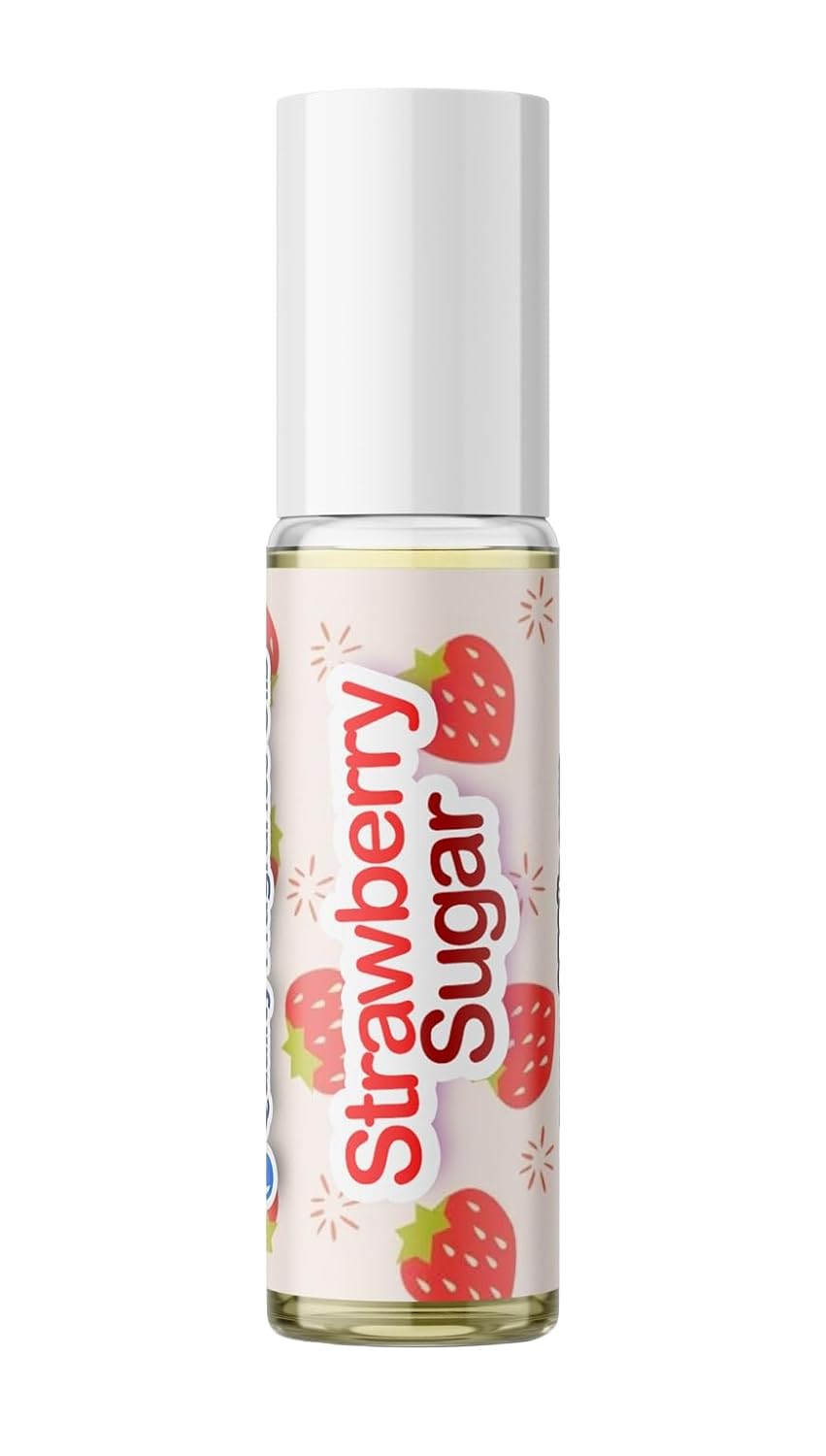 Quality Fragrance Oils' Strawberry Sugar | Long-Lasting Perfume Oil, Alcohol-Free, Strong Scent, 10ml Roll-On | Affordable Alternative to Designer Fragrances