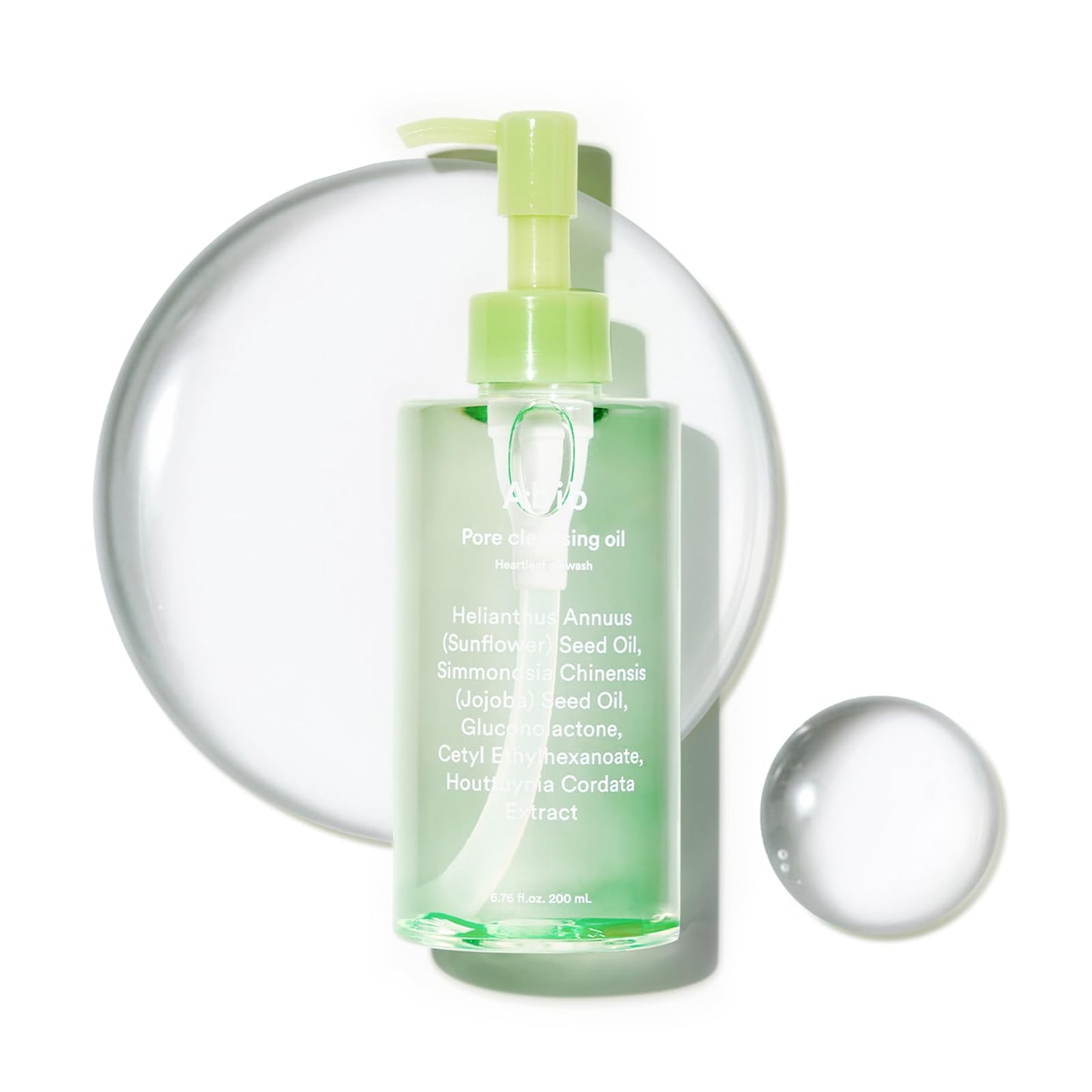 Abib Pore Cleansing Oil Heartleaf Oil-wash 6.76 fl.oz., Korean Makeup Remover