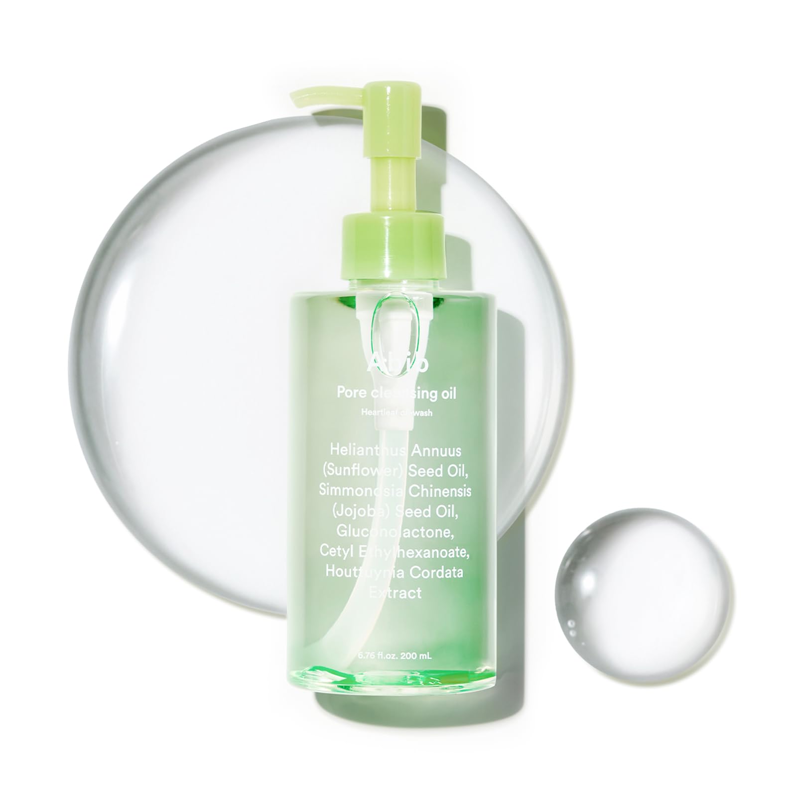 Abib Pore Cleansing Oil Heartleaf Oil-wash 6.76 fl.oz., Korean Makeup Remover