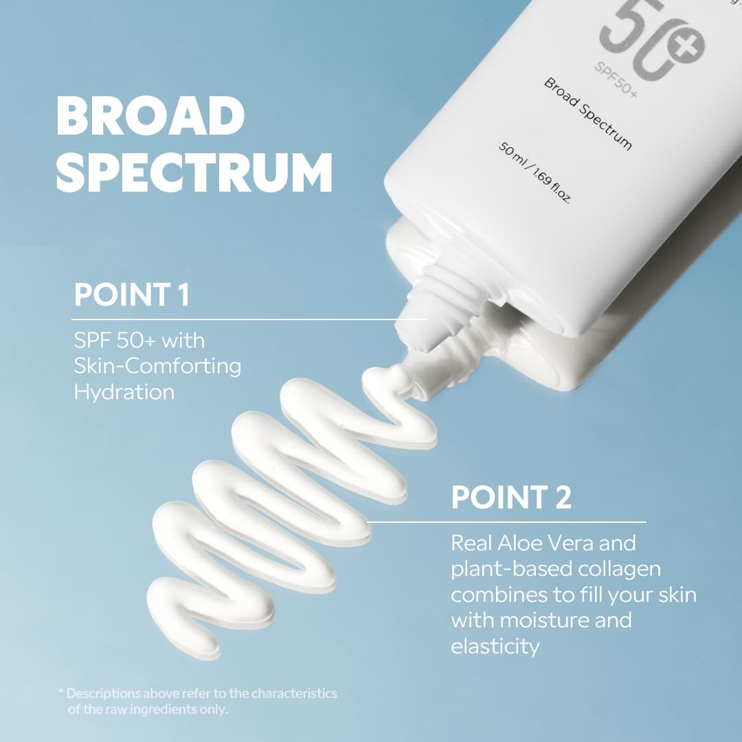 TIRTIR Hydro UV Shield Sunscreen | SPF 50+ Broad Spectrum UVA UVB Korean No White Cast Face Sun