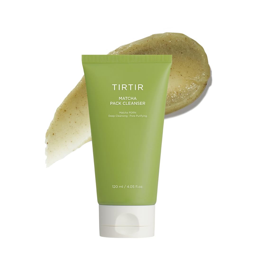 TIRTIR Matcha Pack Cleanser | Deep Pore Cleanser & Exfoliating Face Wash, Gelato-to-Foam, 2-in-1