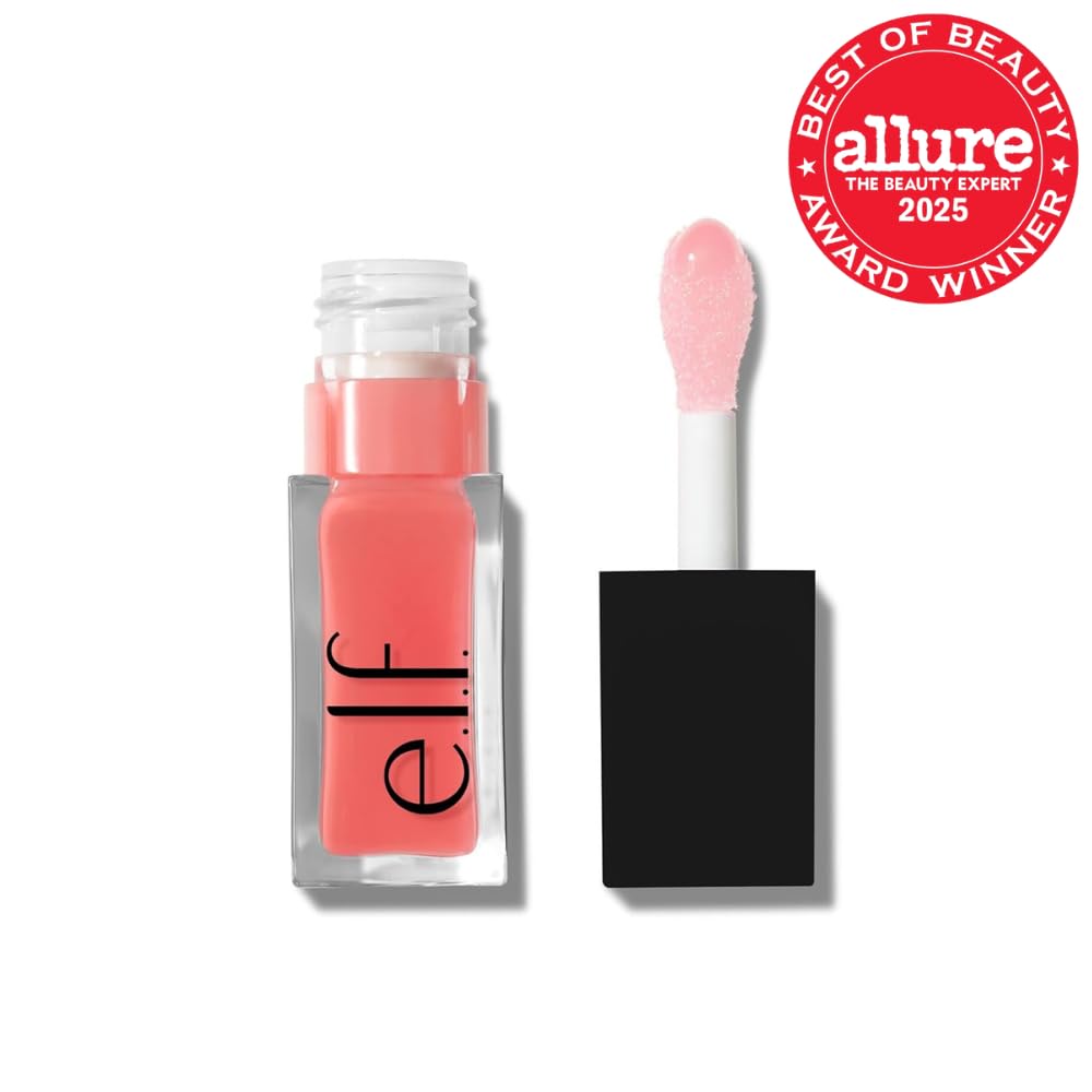 e.l.f. Glow Reviver Lip Oil, Nourishing Tinted Lip Oil For A High-shine Finish, Infused With Jojoba Oil, Vegan & Cruelty-free, Pink Quartz