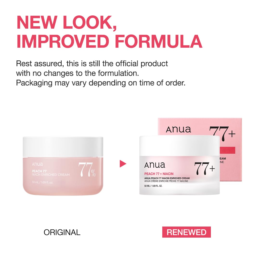 ANUA Peach Niacinamide Cream, 1.69 fl.oz