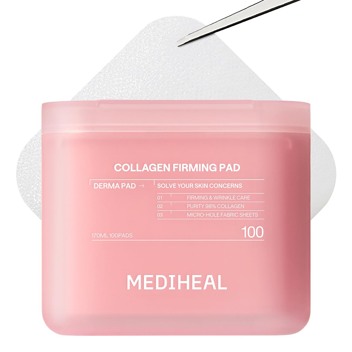 MEDIHEAL Retinol&Peptide Toner Pads, Skin Firming (100 Count)