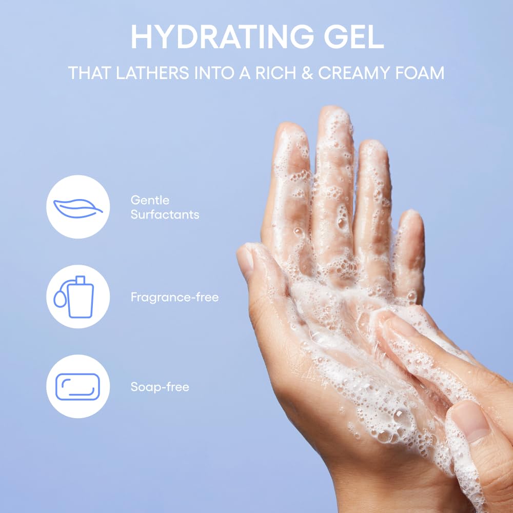 LANEIGE Water Bank Gentle Gel Facial Cleanser: Hydrating, Non-Stripping, pH-Balanced