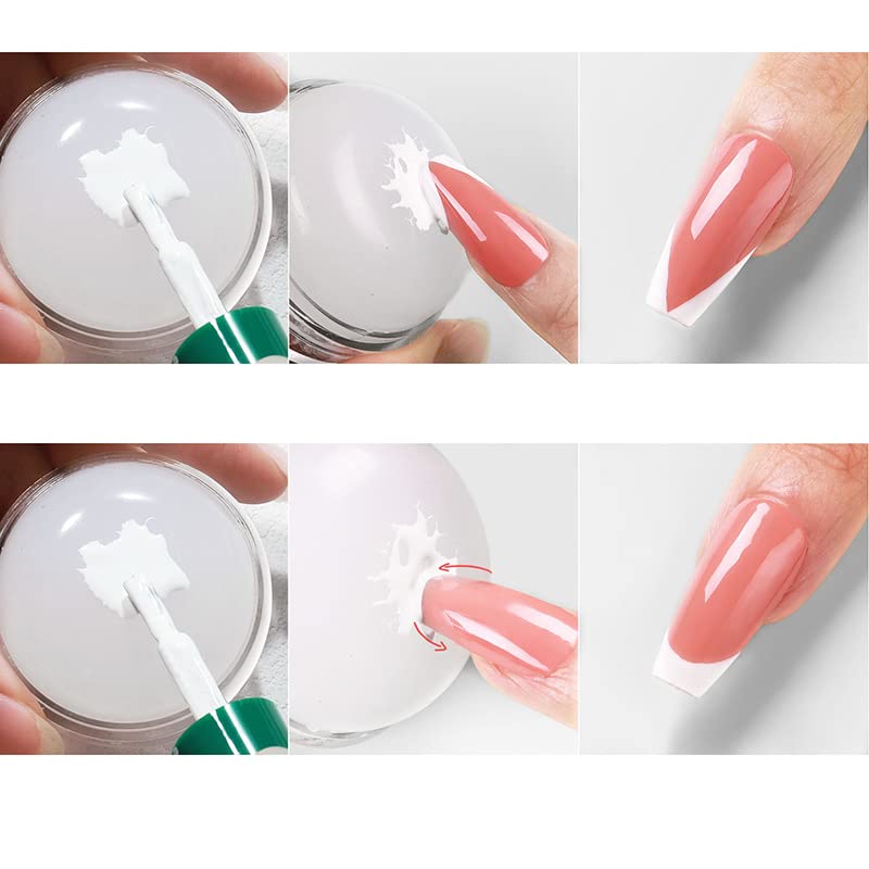 Nail Art Stamper - Clear Silicone Stamper with Scraper, Transparent Jelly for DIY Manicure & Nail Art