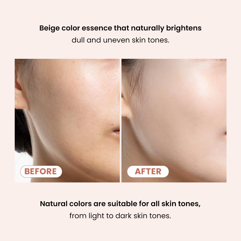 TIRTIR Mask Fit Tone Up Essence | Tinted Moisturizer, All-in-one base, Glass skin look, Deep