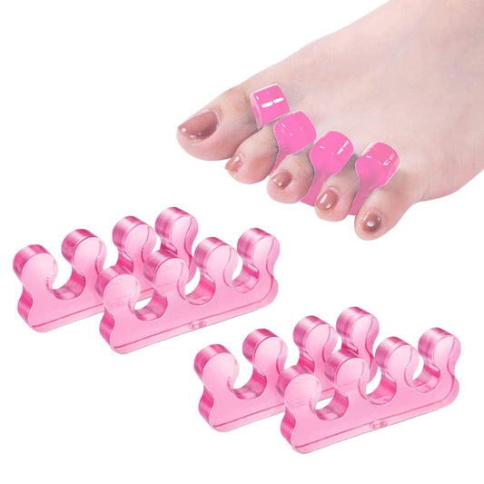 Pedicure Toe Separators for Bunion Relief & Nail Polish Application - Orthopedic Gel Toenail
