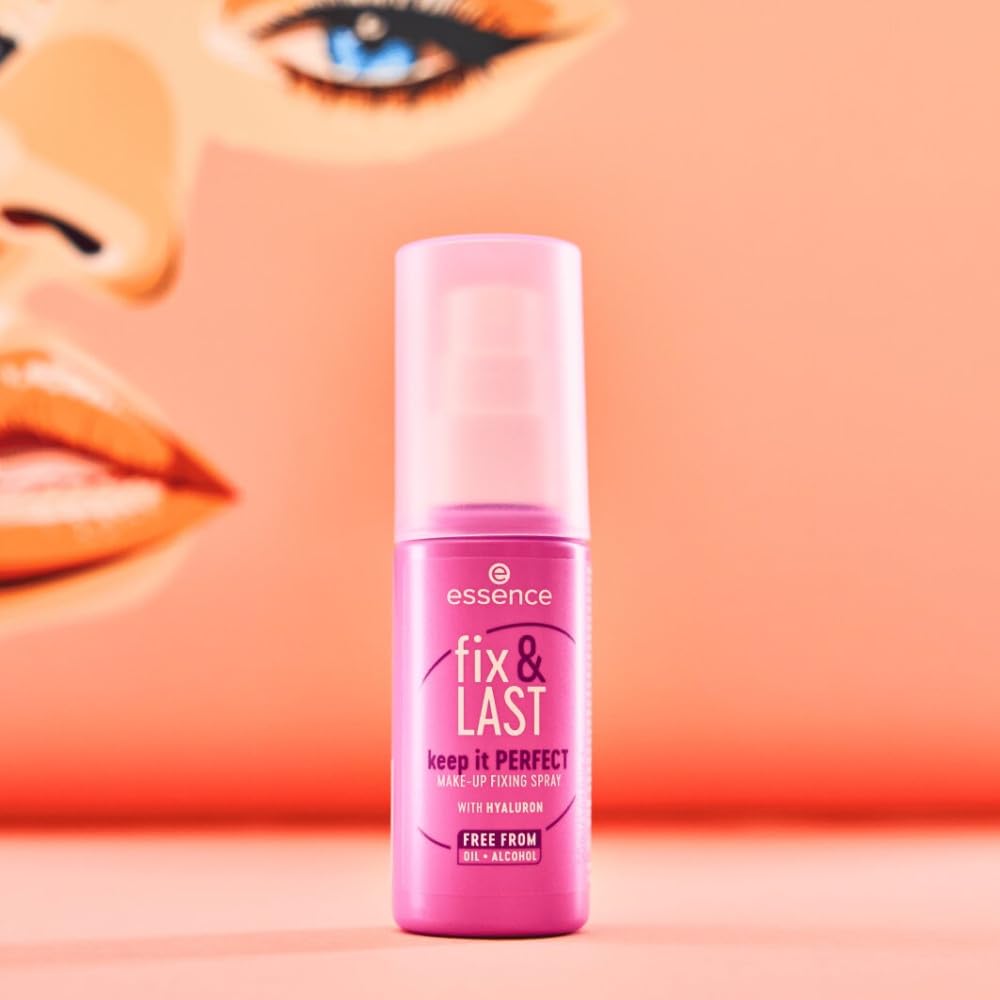 essence | Fix & Last Keep It Perfect Makeup Fixing Spray | Weightless, All-Day Setting | Vegan & Cruelty Free