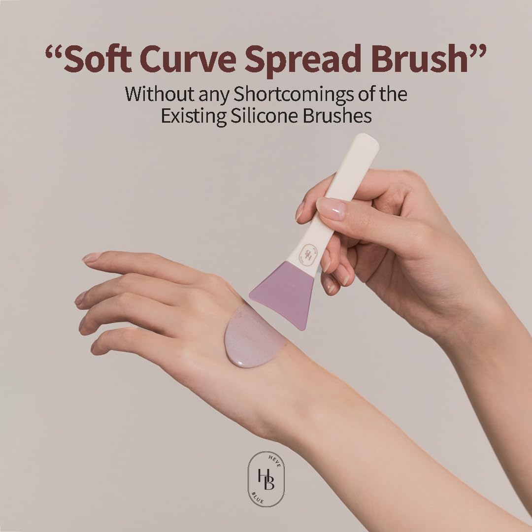 Soft Curve Spread Brush - Face Mask Applicator, Skincare Enhancer, Easy to Clean, Korean Skincare, Face Mask Brush, Mask Applicator Tool, Silicon Brush, JellyBrush, Mother's Day Gift