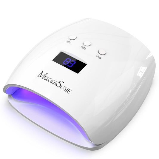 Melodysusie UV Nail Lamp, Plus30I UV Light for Gel Nails True 54W Professional Led Nail Dryer with