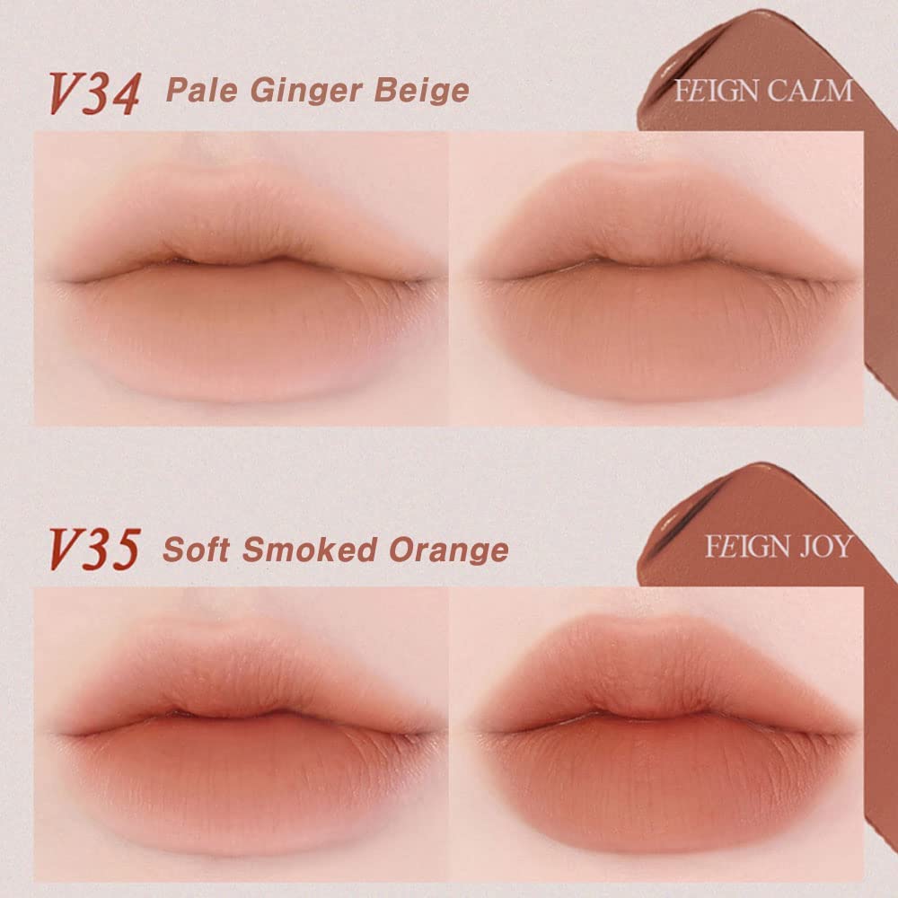 BBIA Last Velvet Tint - Soft & Creamy Matte Finish Lip Stain, Blur Effect with Velvety Texture, Long-Lasting, High Pigment, Lightweight, Non-Drying, Vegan, Korean Lip Makeup (V34 FEIGN CALM)