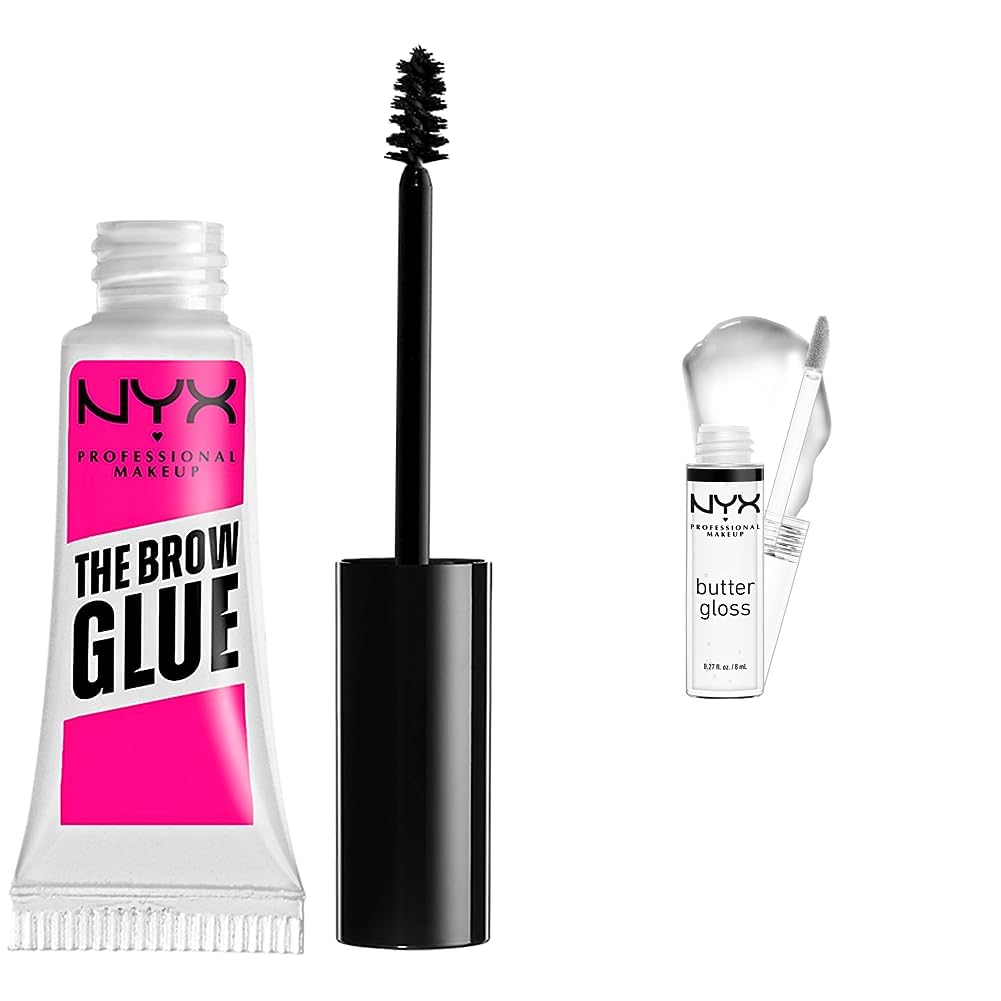 NYX PROFESSIONAL MAKEUP The Brow Glue and Butter Gloss Bundle