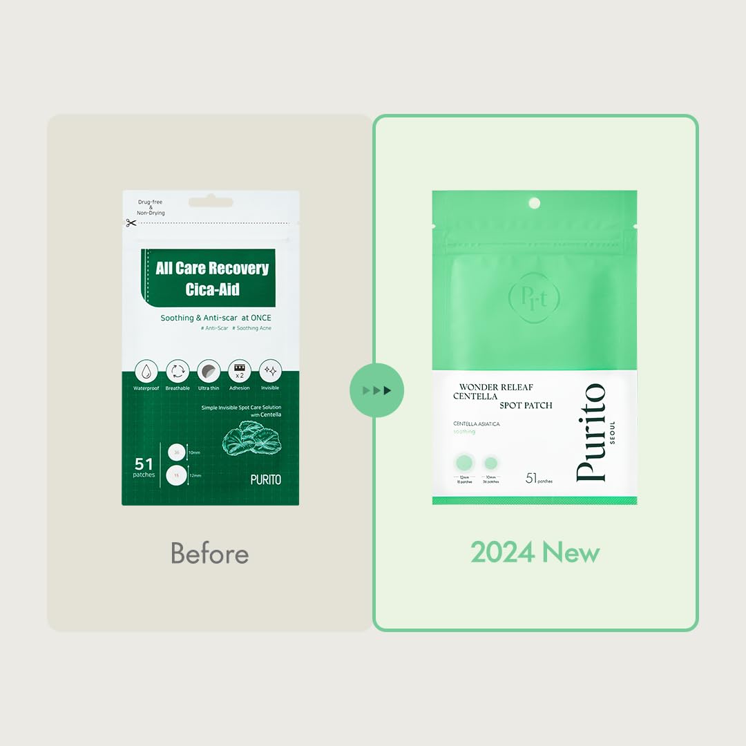 PURITO Centella Spot Patch | Soothing Pimple Patches Protecting Face