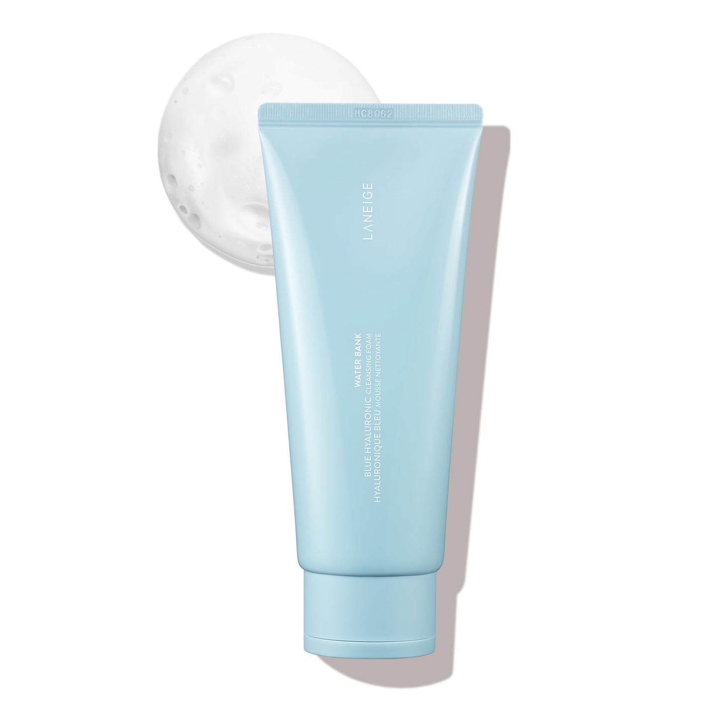 LANEIGE Water Bank Cleansing Foam: Hydrating Face Wash and Makeup Remover with Hyaluronic Acid &