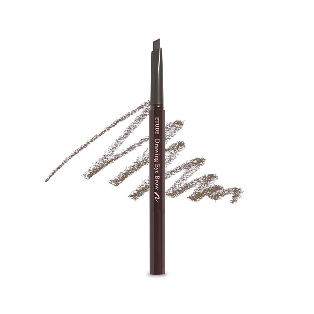 ETUDE Drawing Eye Brow #2 Grey Brown | Long Lasting Eyebrow Pencil for Soft Textured Natural Daily