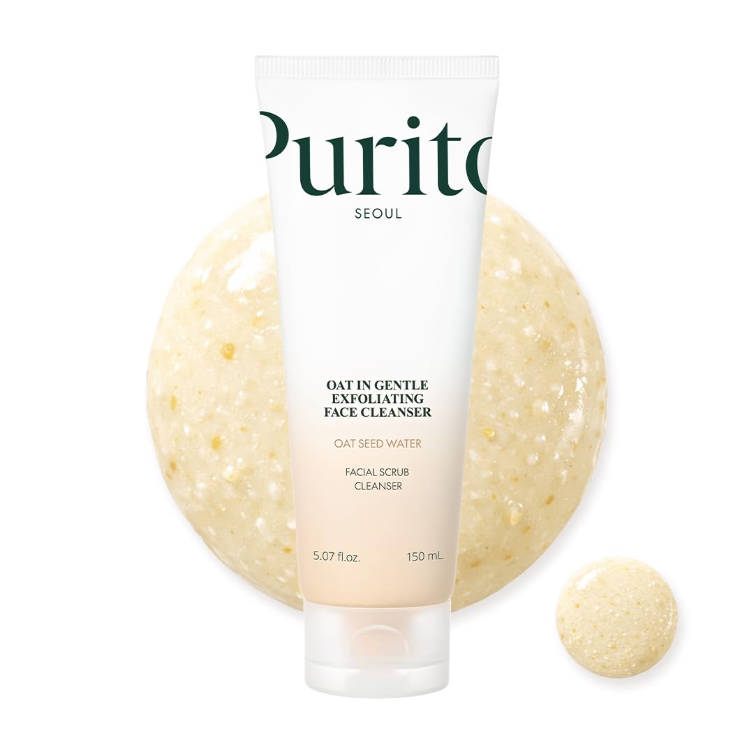 PURITO Oat Exfoliating Cleanser | Daily Clay Face Wash For Pore Care