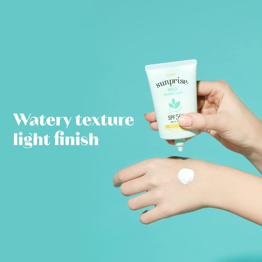 ETUDE Sunprise Mild Weightless Watery Light Texture SPF50+/PA+++ 1.7 fl. Oz (50ml) (21AD) | Light