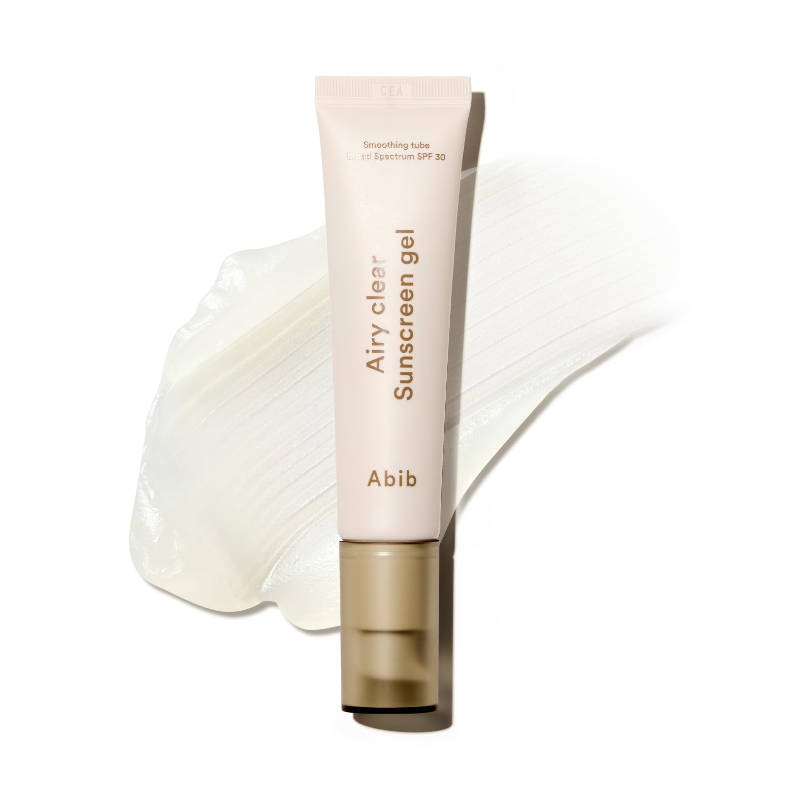 Abib Airy Clear Sunscreen Gel SPF 30, 1.01 fl.oz (30 g), Semi-matte, Pore-smoothing Primer with