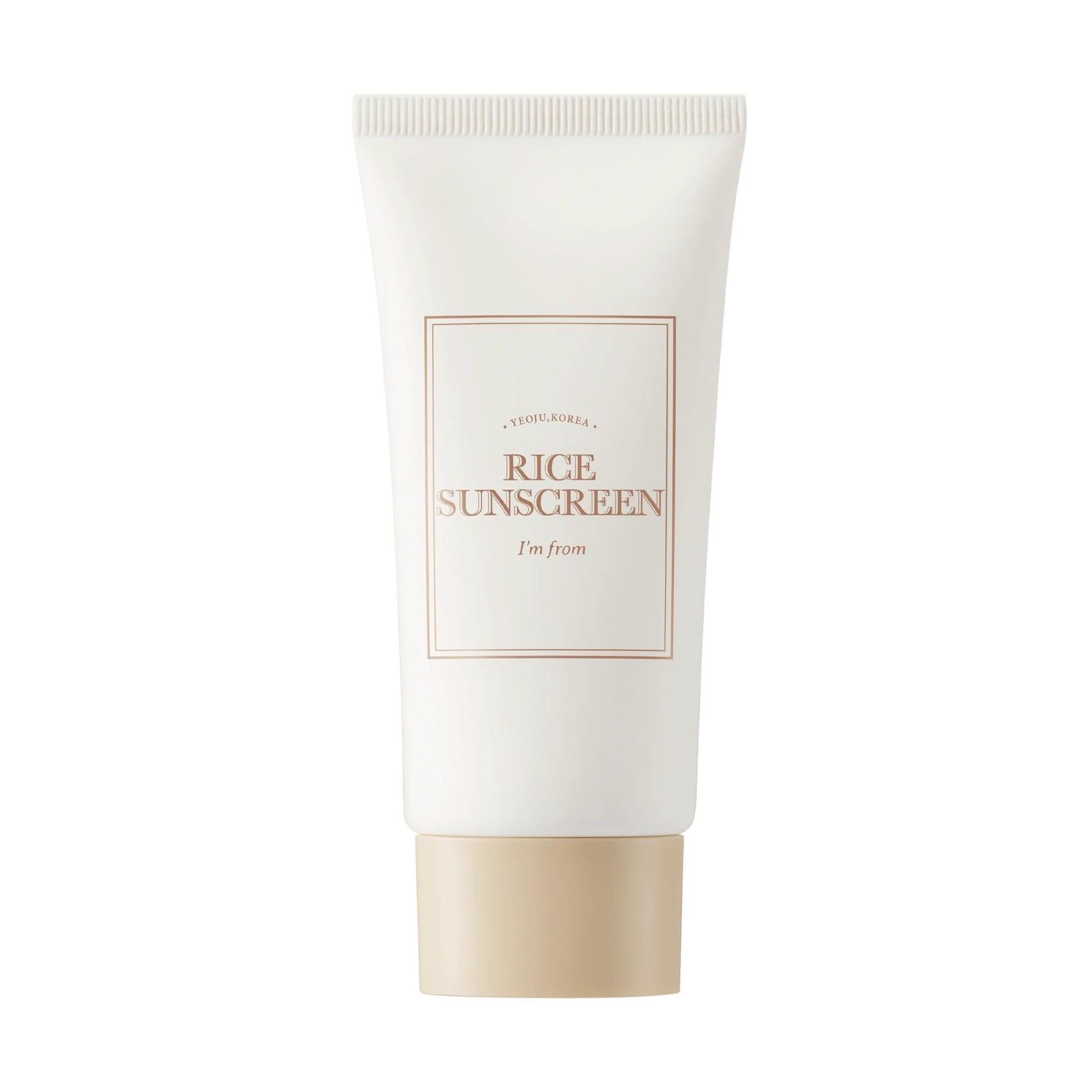 [I'm from] Rice Sunscreen 50ml, Physical, rice extract 41%, Non-nano zinc oxide, Reef friendly