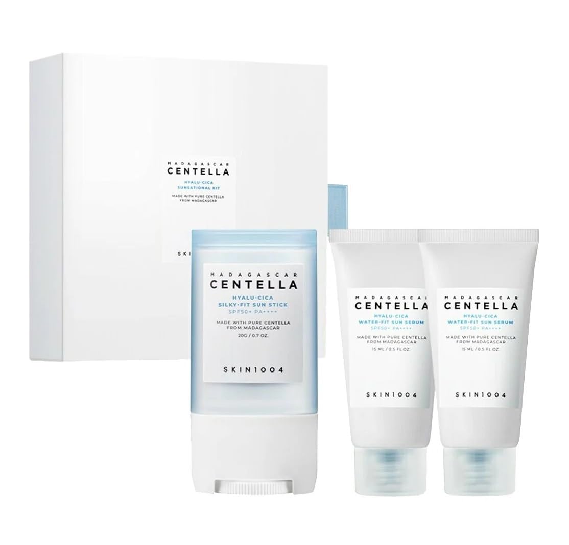SKIN1004 SKIN 1004 - Hyalu Cica Sunsational Kit. Madagascar Centella Hyalu-Cica Silky-Fit Sun Stick