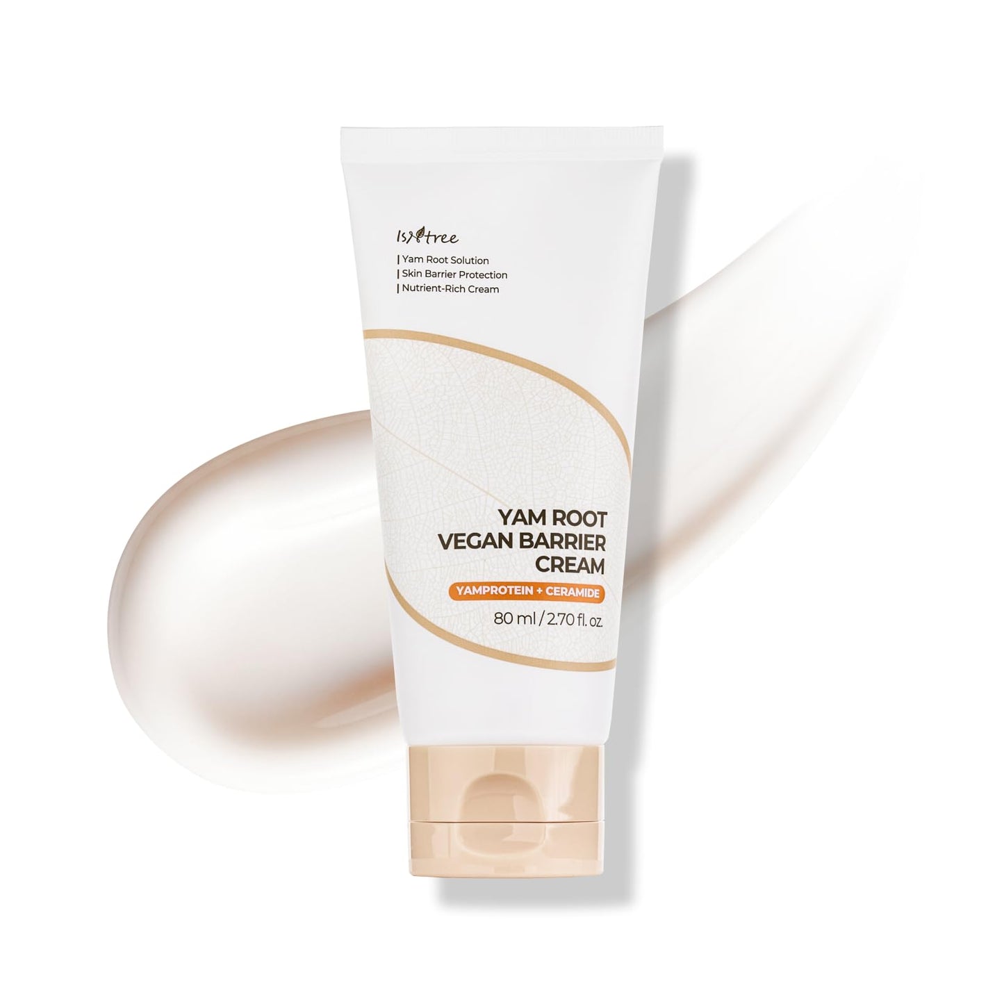 IsNtree Yam Root Vegan Barrier Cream 80ml 2.70 fl.oz – High-Density Moisturizer | Deep Hydration &