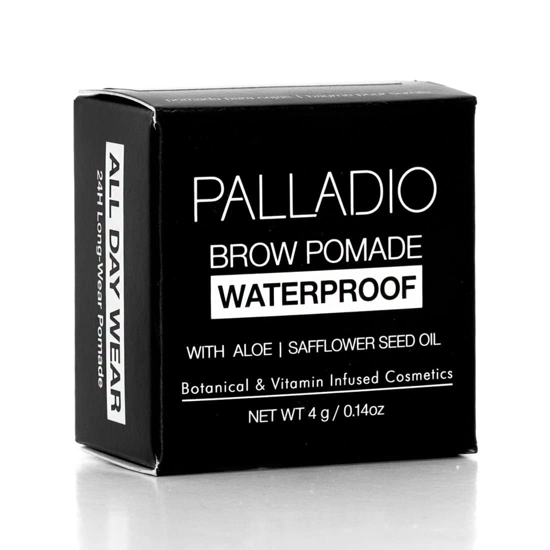 Palladio Brow Pomade Waterproof, 24 Hour Wear, Smudge Proof and Sweat Resistant Formula, Super Creamy Formula Glides on And Helps to Fill in Brows for a Dramatic, Defined, Flawless Look (Dark Brown)