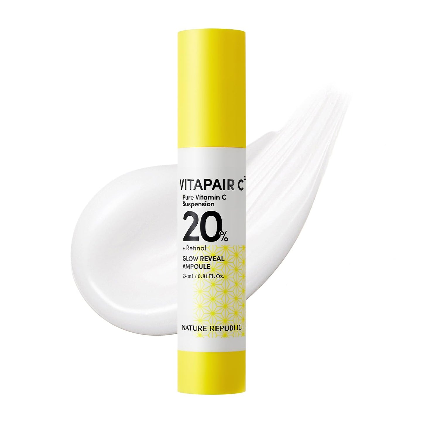 Nature Republic Vitapair C Glow Reveal Ampoule | Dark Spot Serum with Niacinamide, for Radiance &