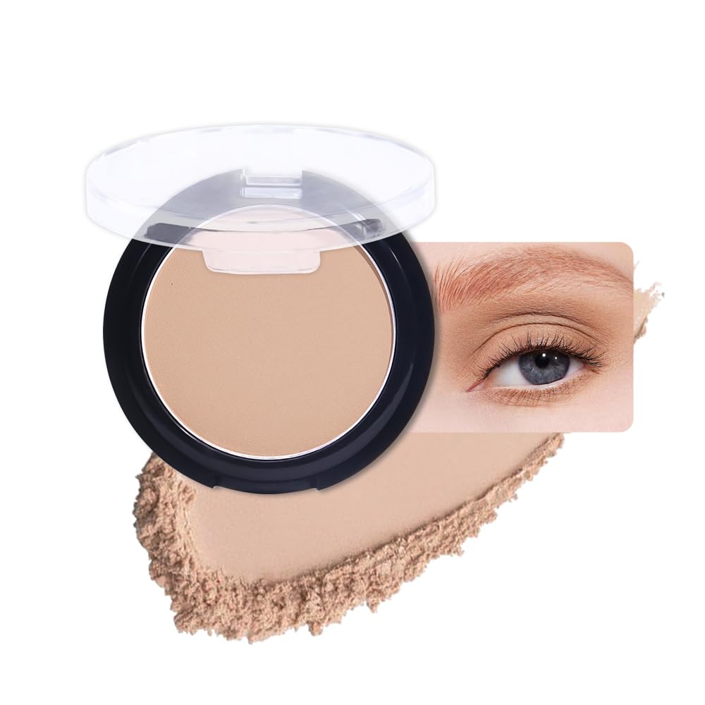 Monochrome Matte Eye Shadow Palette,Brown Neutral Nude Matte Pressed Powder Single Eyeshadow,Natural Long Lasting Naturing-Looking Eyeshadow,Talc,Paraben Vegan & Cruelty Free