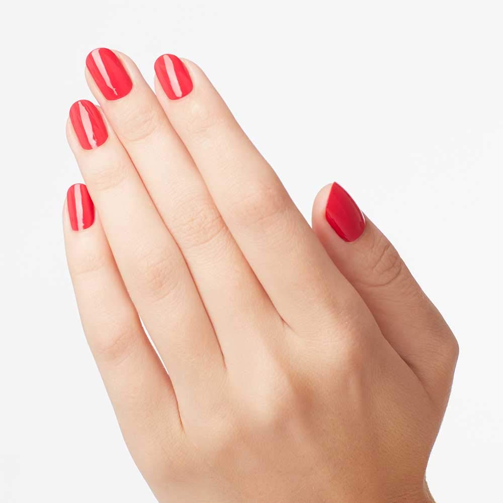 OPI Nail Lacquer She’s a Bad Muffuletta! | Opaque Bright Red Nail Polish