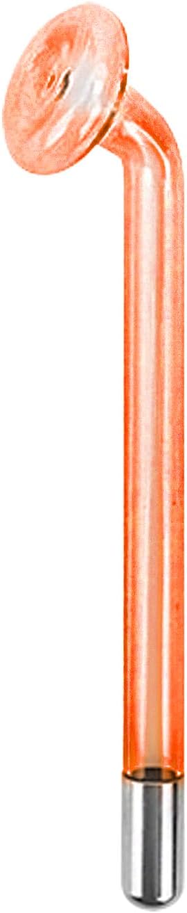 Electrode Wand Glass Tube Handheld Spare Parts for Hi Frequency Instrument Elitzia ETJX006AS (Orange Mushroom)
