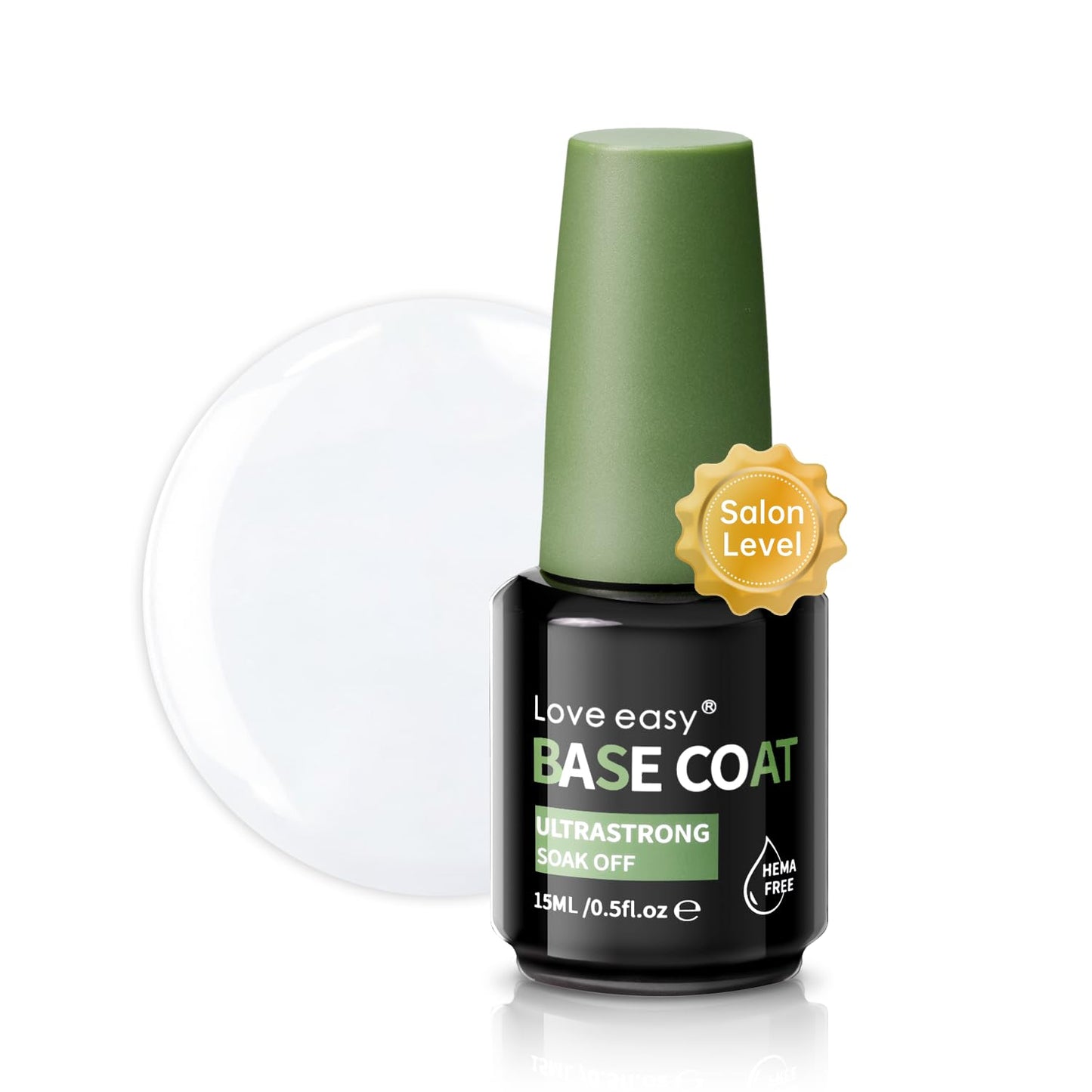 Hema Free Base Gel - Hypoallergenic Strong Adhesion (30+ Days) | Multi-Functional Clear Builder for Natural Nails & Extensions Gift for Women