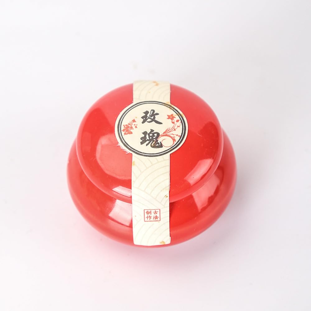 Chinese Style Ancient Solid Balm - Portable Solid Fragrance Balm - Natural Perfume for Men and Women (Rose)